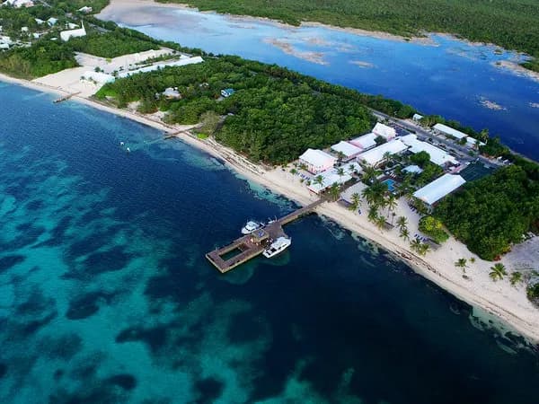 Aerial view of Little Cayman Beach Resort